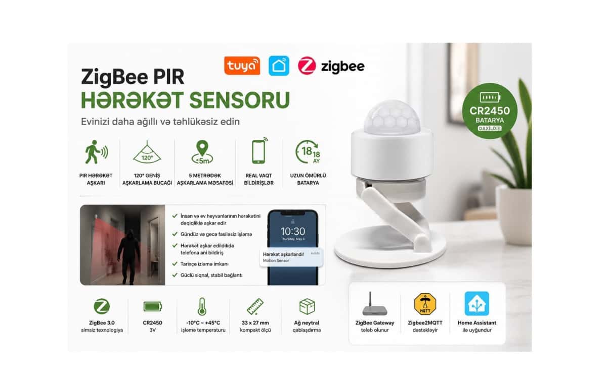 Zigbee 3.0 PIR motion sensor - Tenderyard