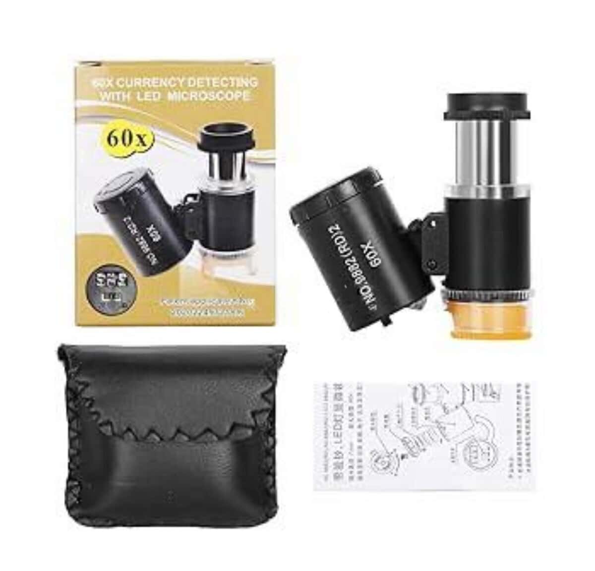 60x LED Illuminated Microscope Magnifier - Tenderyard