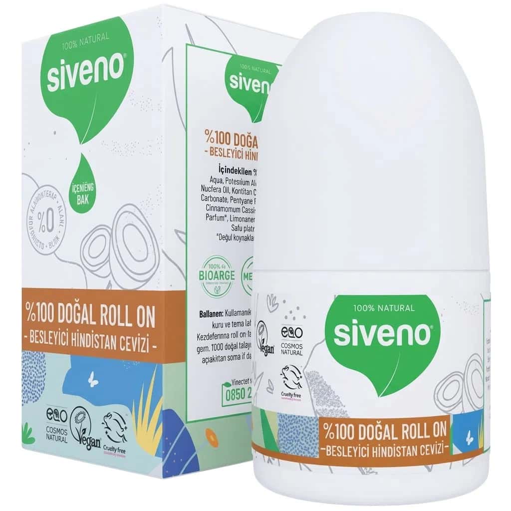Siveno Kokos Yağlı Qadın Roll-On Dezodorantı 50 ml - Tenderyard