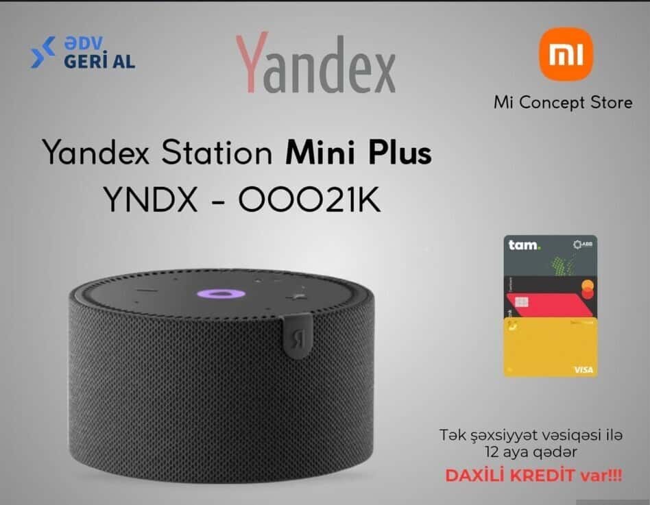 Smart speaker Yandex Station Mini Plus Black - Tenderyard