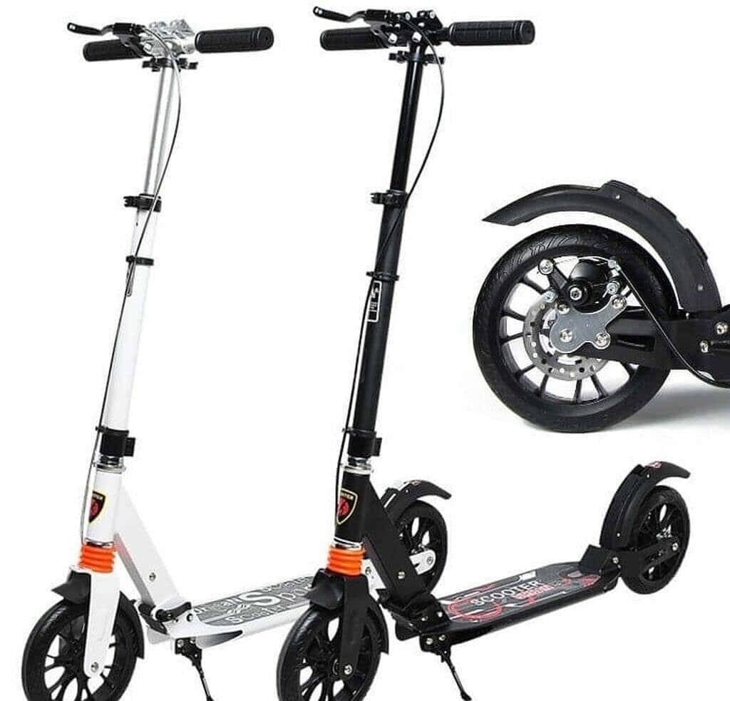 Boy's scooter, Foldable scooter, Black color - Tenderyard