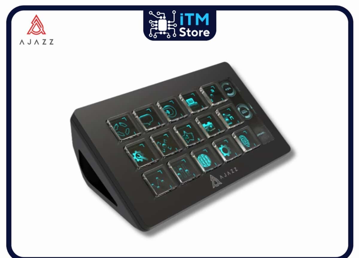 Stream deck Ajazz AKP153E Black 15-key - Tenderyard