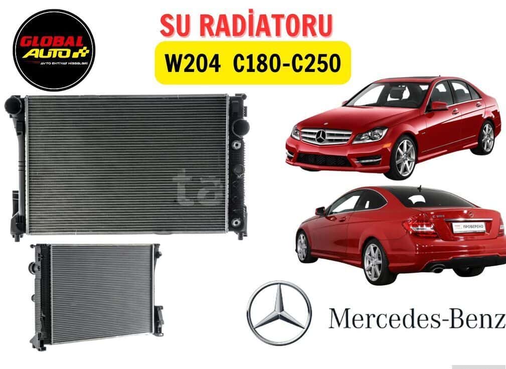 Water radiator for Mercedes C-Class W204 - Tenderyard