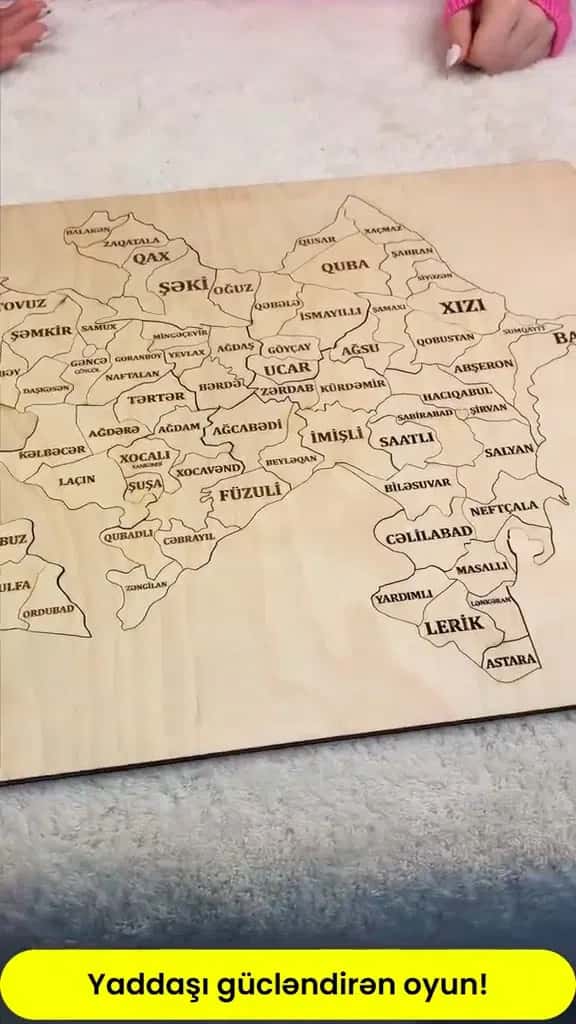Azerbaijan map puzzle - Tenderyard