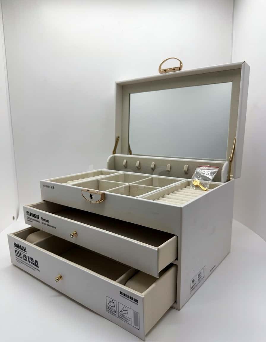Multi-Tiered Accessory and Cosmetic Organizer with Mirror - Tenderyard