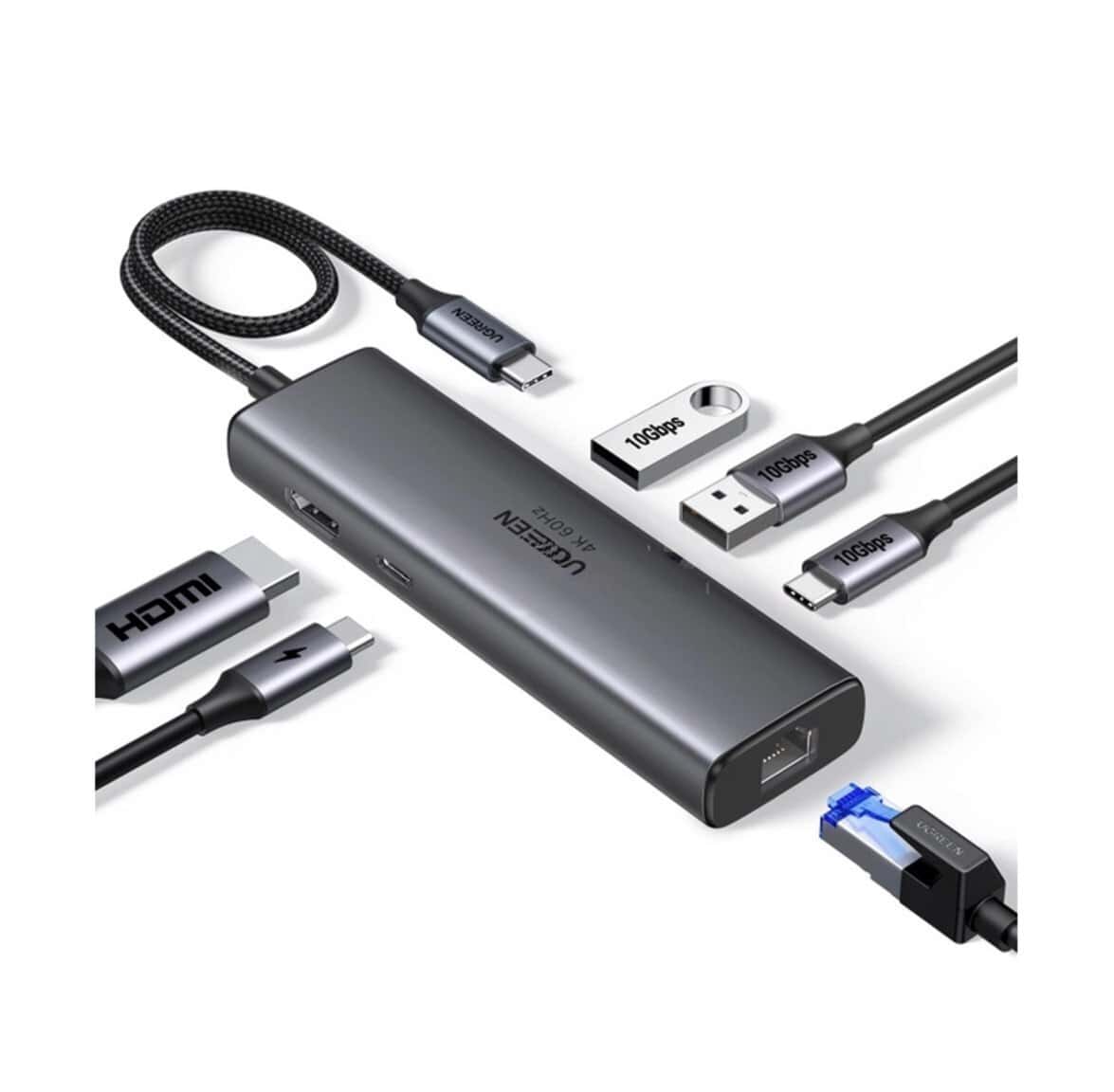 USB-C Hub Ugreen 6-in-1 CM512 - Tenderyard