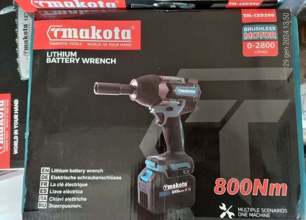 Electric Impact Wrench Tmakota TM-CED290 - Tenderyard