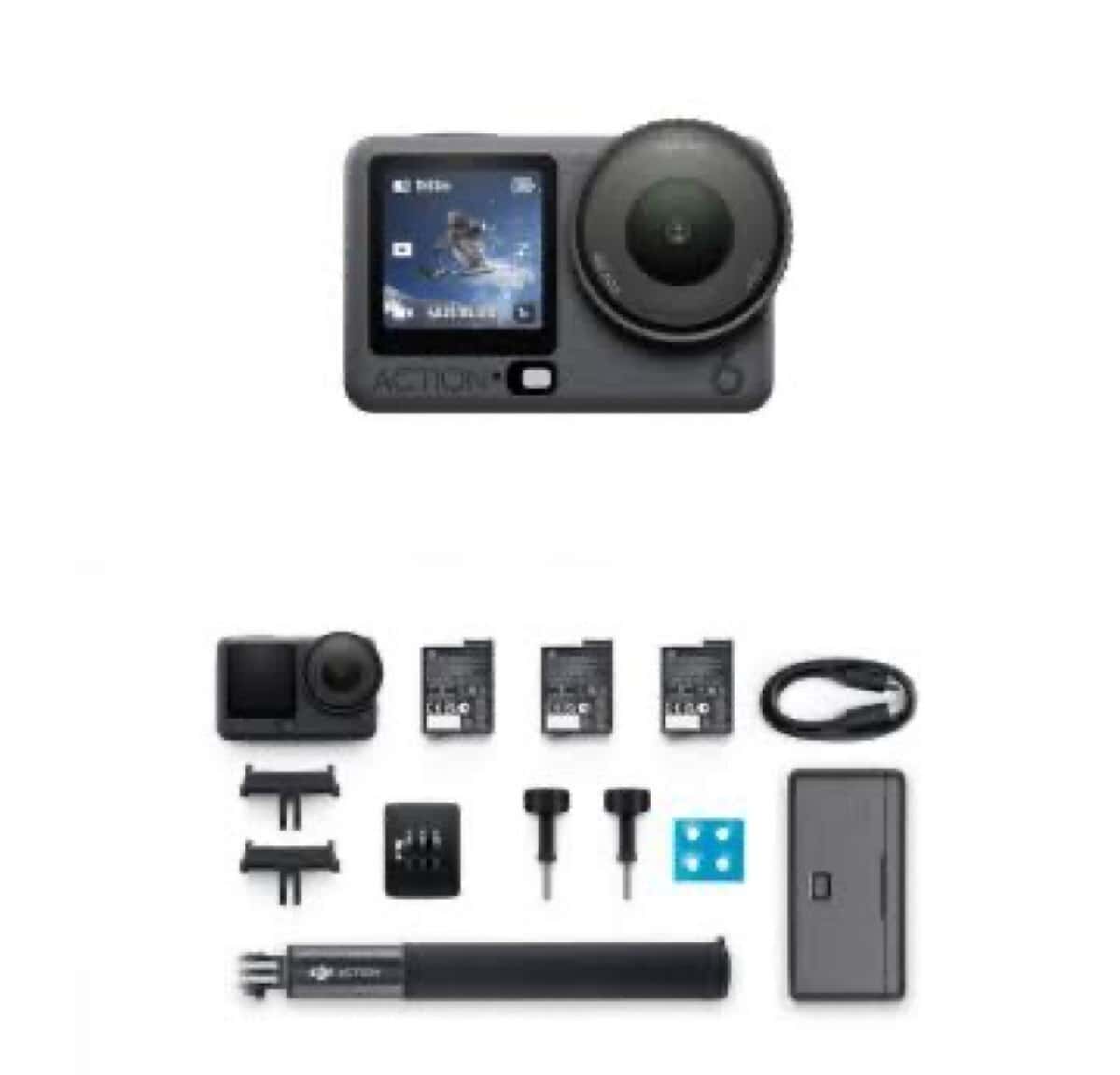 Action camera DJI Osmo Action 6 Pro Adventure Combo - Tenderyard