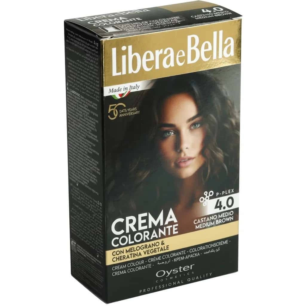 Oyster Libera e Bella Saç Boyası 4.0 Medium Brown 121 ml - Tenderyard