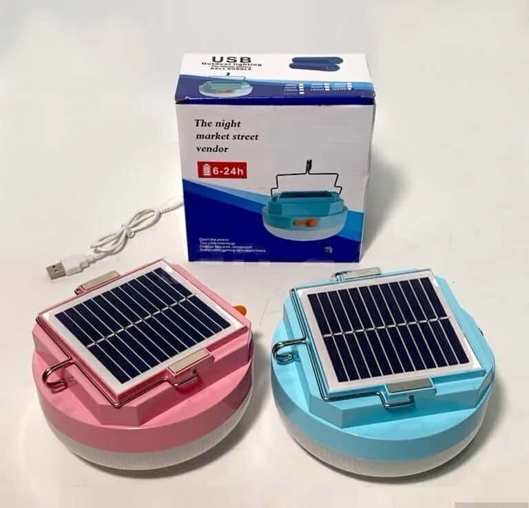 Tent lantern (with USB and solar panel) - Tenderyard