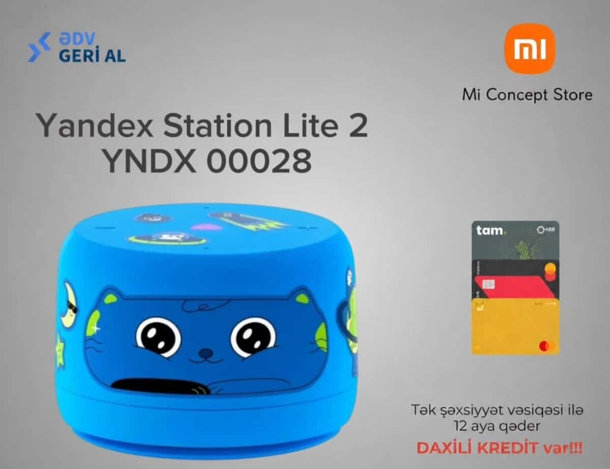 Smart speaker Yandex Station Lite 2 Blue - Tenderyard
