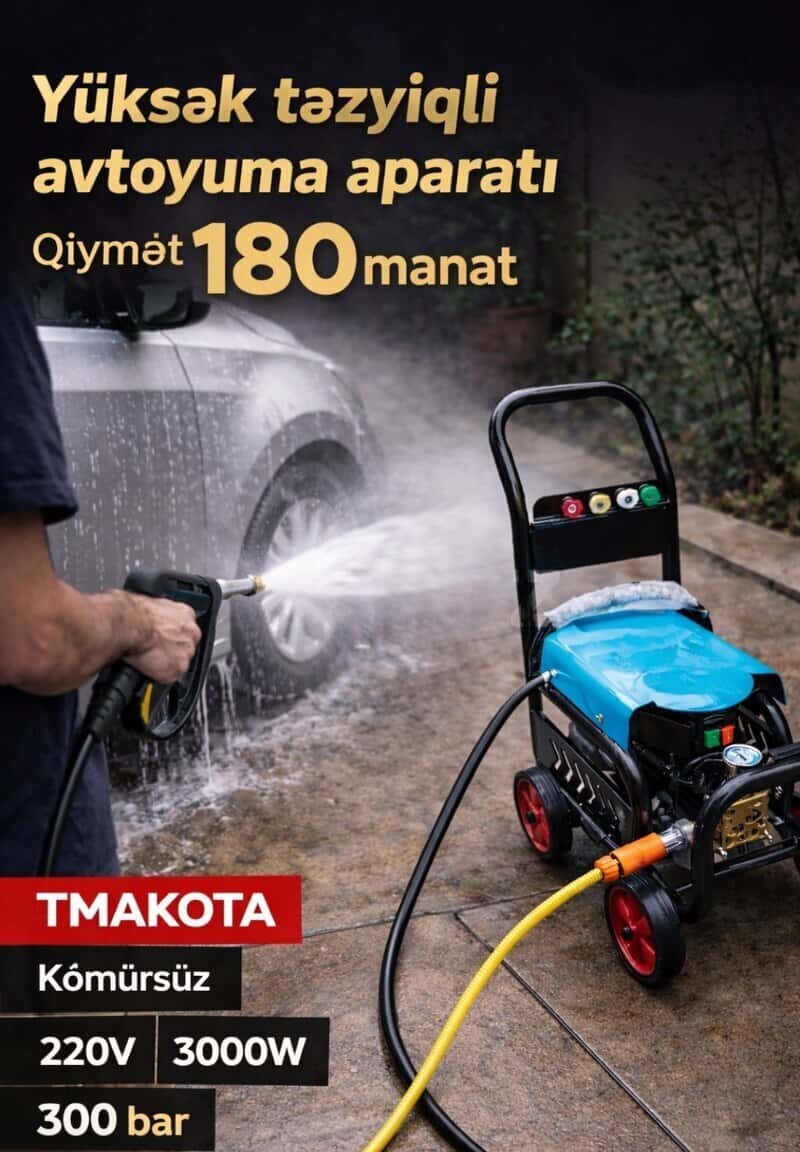 Avtoyuma aparatı Tmakota 3000W 300 bar - Tenderyard