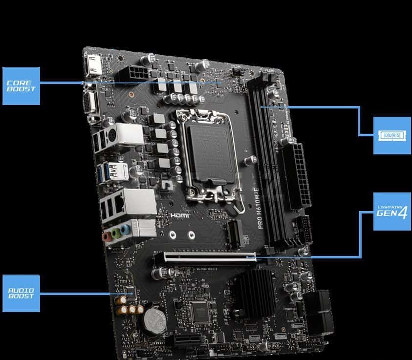 Motherboard MSI PRO H610M-E DDR5 - Tenderyard