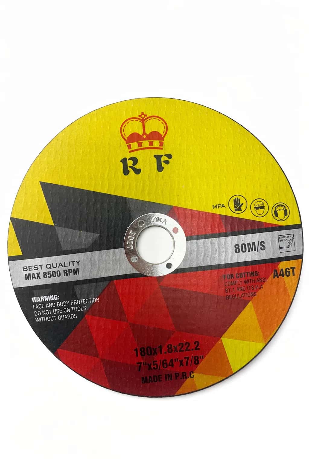 RF Cutting Disc for Metal 180x1.8x22.2 mm - Tenderyard