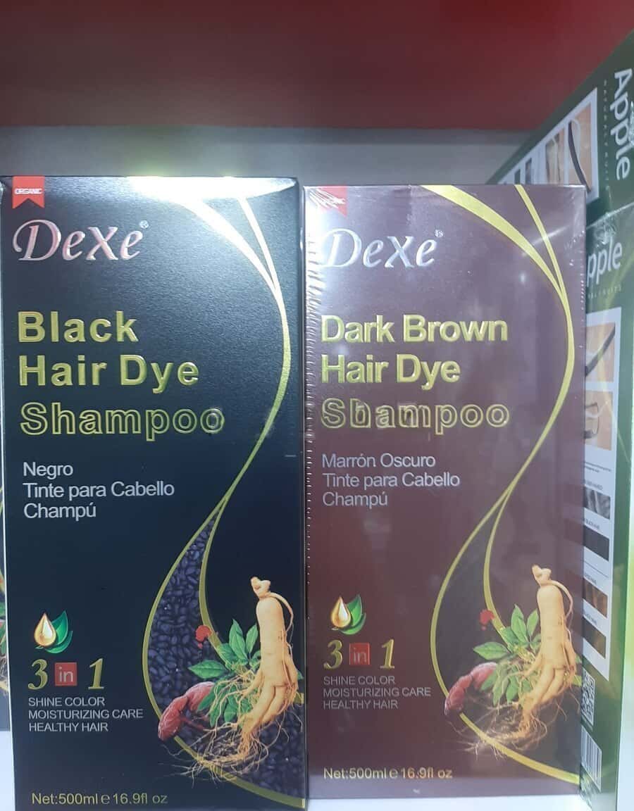 Saç boyası şampunu Dexe Dark Brown & Black 500 ml - Tenderyard