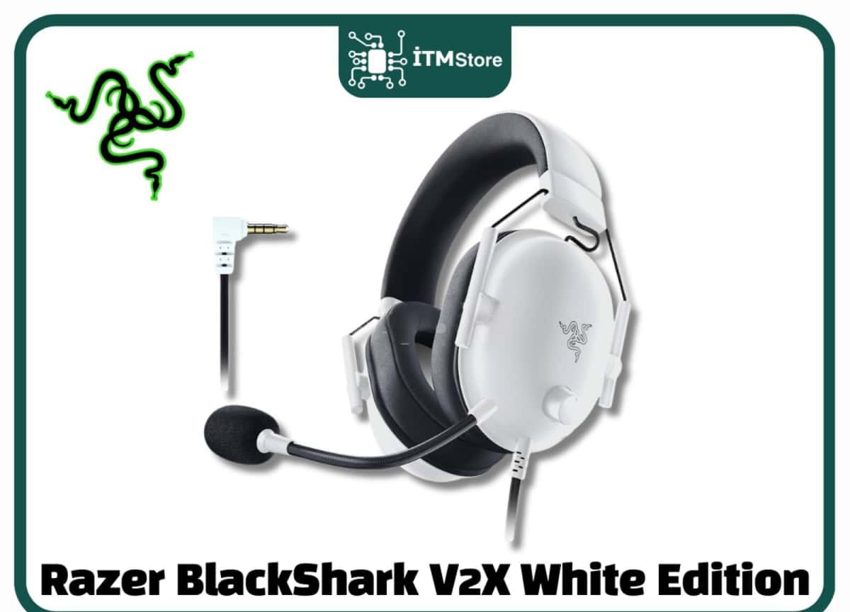 Гарнитура Razer BlackShark V2 X White Edition - Tenderyard
