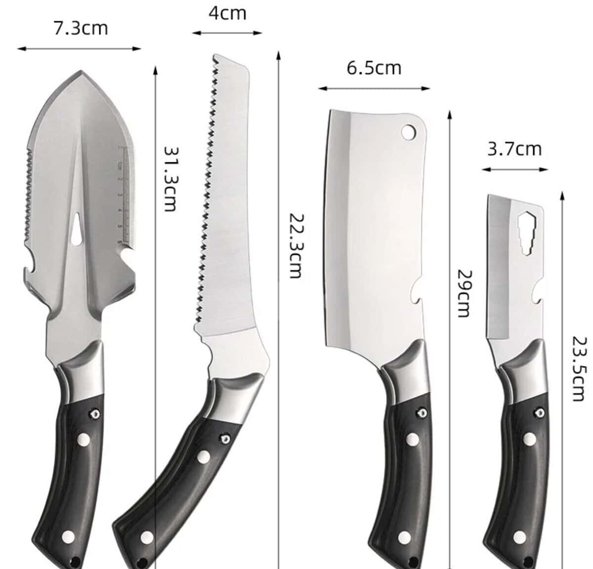 Multifunctional knife set 4+1 - Tenderyard