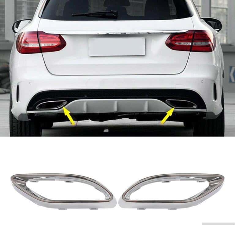 Exhaust tip frame for Mercedes W205, W213, W246 - Tenderyard