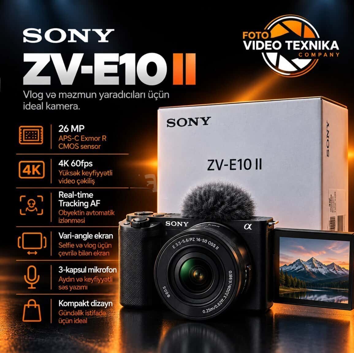 Фотоаппарат Sony ZV-E10 II - Tenderyard