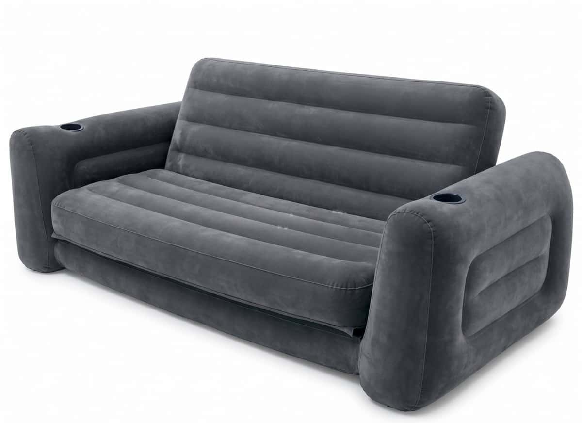 Two-seater sofa, Gray color - Tenderyard