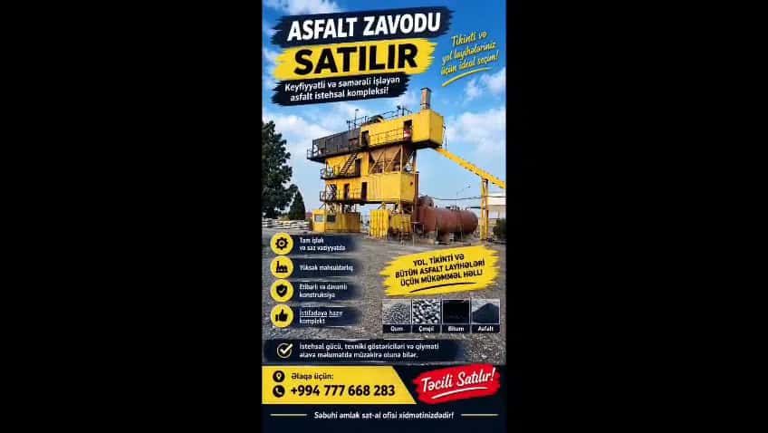 Asphalt plant production complex - Tenderyard