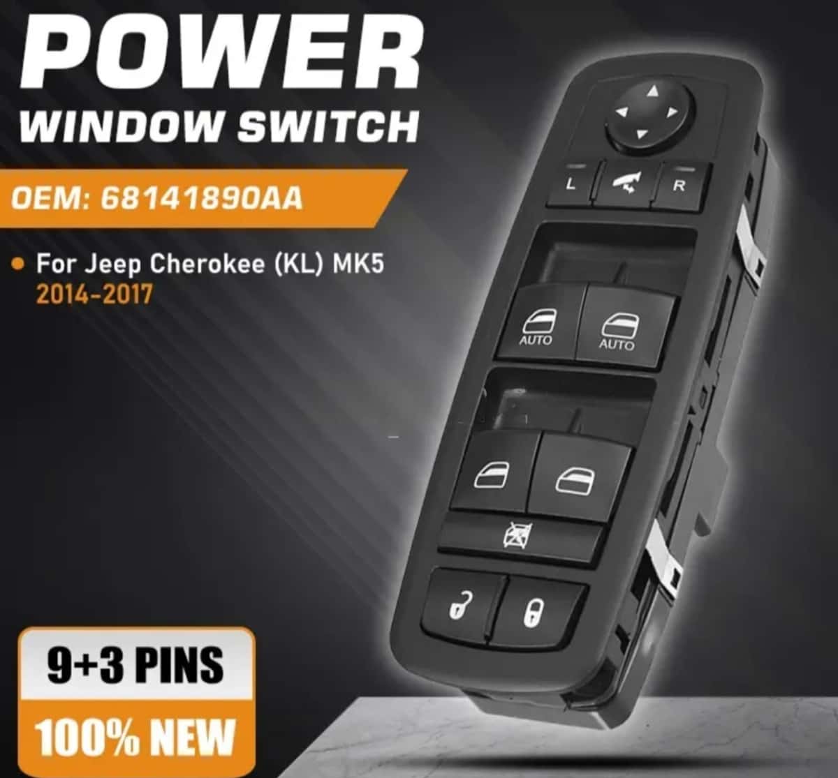 Window switch control panel for Jeep Grand Cherokee 2011-2021 - Tenderyard
