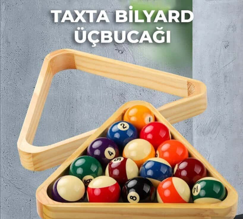 Wooden Billiard Triangle - Tenderyard