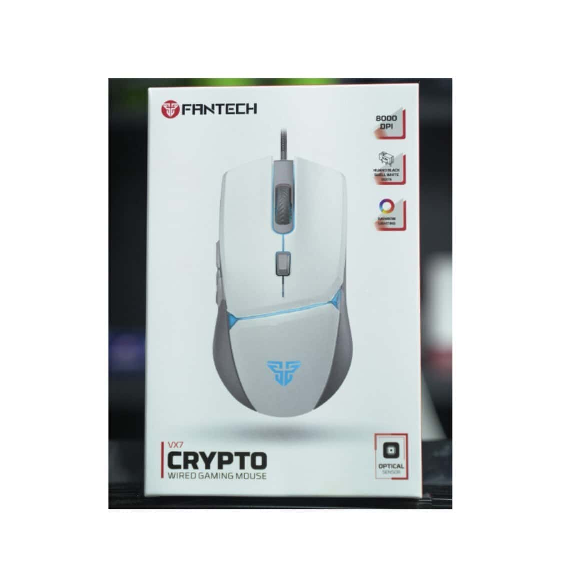 Gaming mouse Fantech Crypto VX7 White - Tenderyard