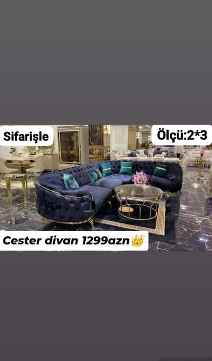Künc divan, Qarışıq rəng - Tenderyard