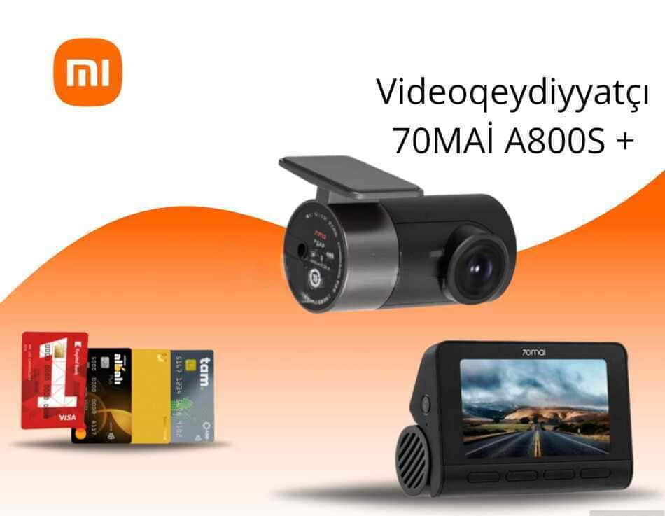 Videoqeydiyyatçı 70mai A800S+ Rear Cam Set - Tenderyard