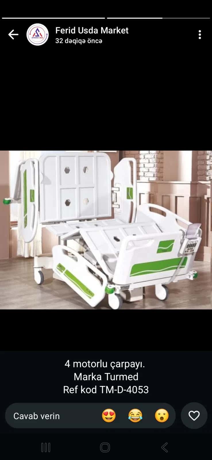 Turmed TM-D-4053 4-Motor Medical Hospital Bed - Tenderyard