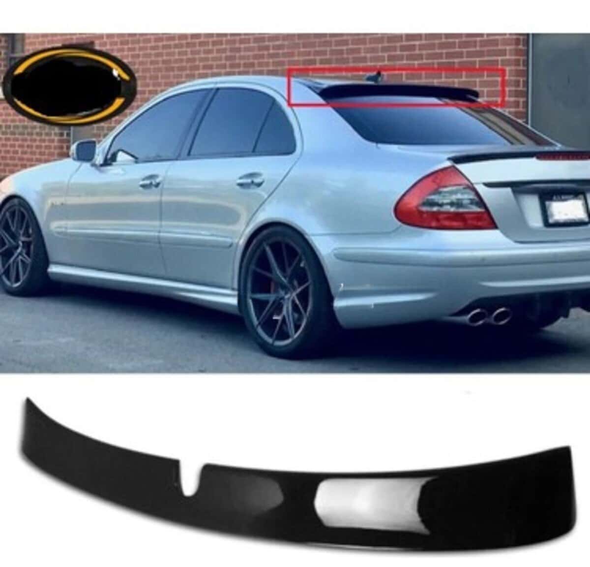 Rear window spoiler for Mercedes W211 E-Class 2003-2009 - Tenderyard