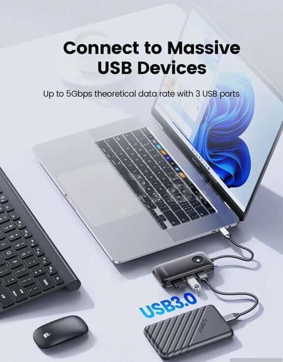 USB Hub Orico PDD11-6PR 6-in-1 adapter - Tenderyard