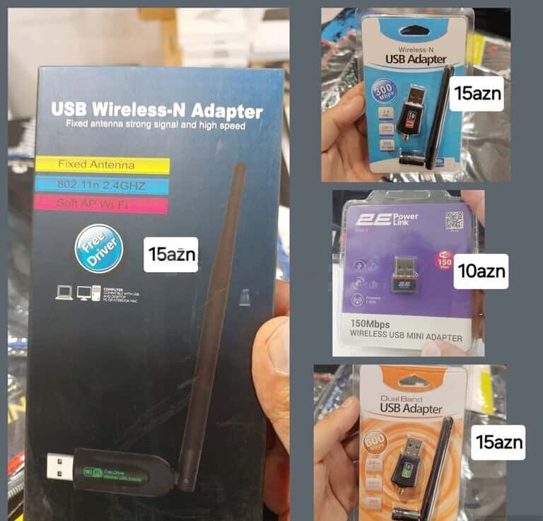 Wi-Fi USB Adapter (PC və Krosna Tuneri üçün) - Tenderyard