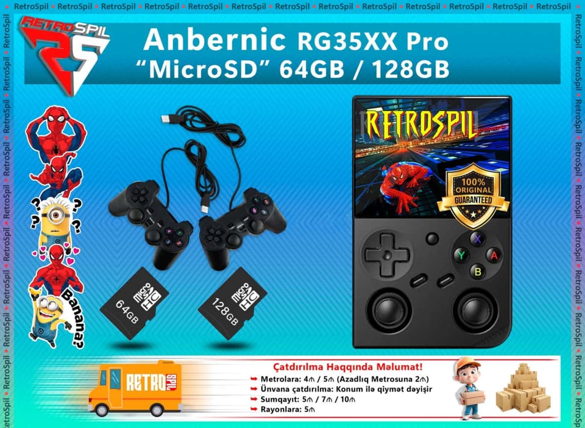Anbernic RG35XX Pro Retro Oyun Konsolu - Tenderyard