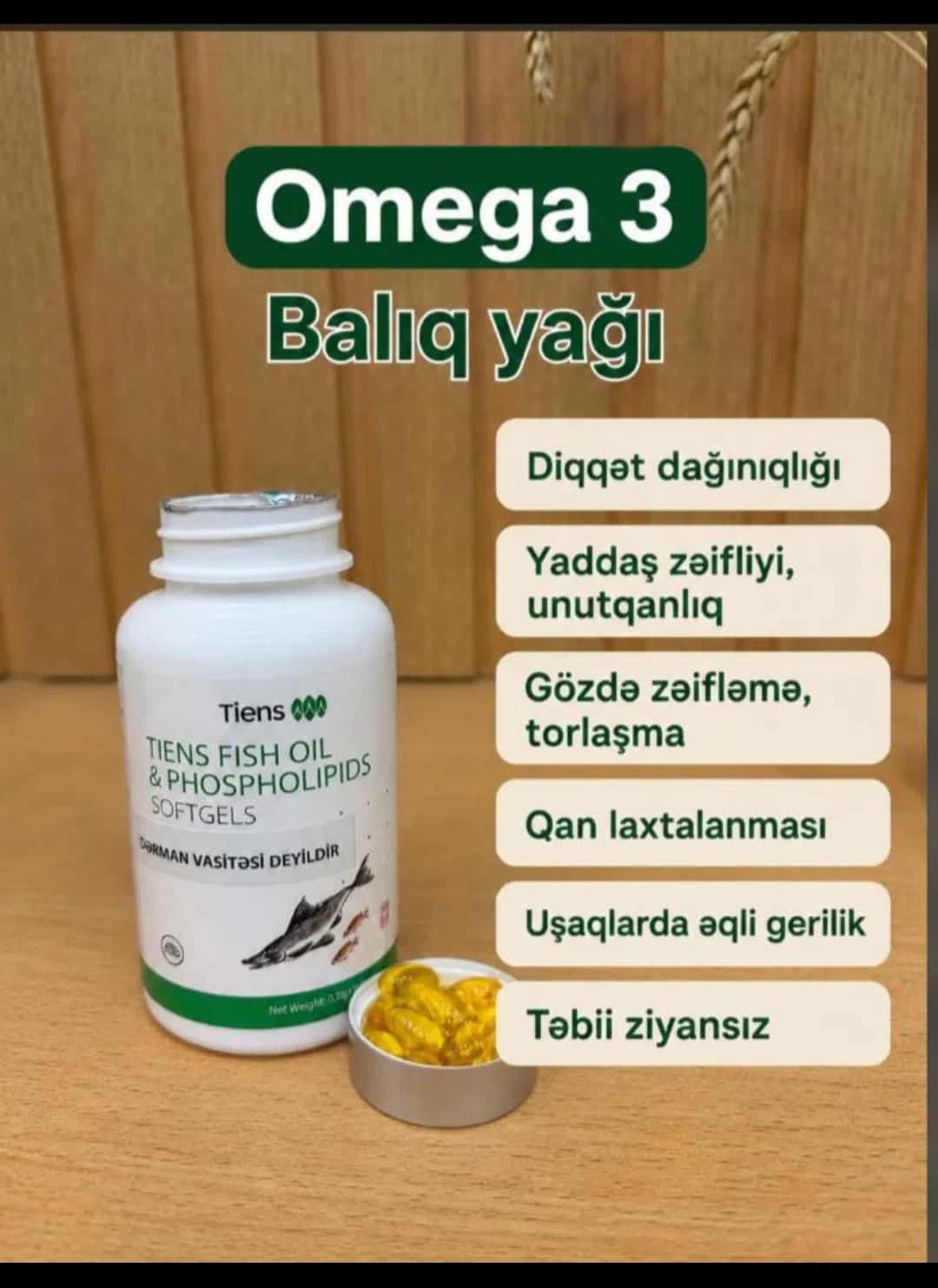 Balıq yağı Tiens Fish Oil & Phospholipids - Tenderyard