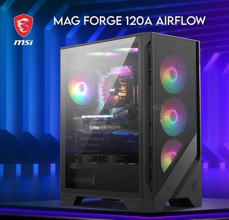 Computer case MSI MAG Forge 120A Airflow - Tenderyard