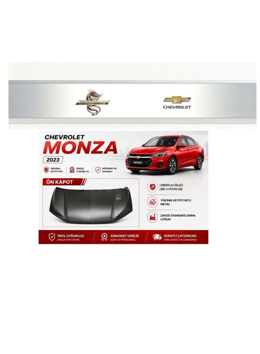 Front hood for Chevrolet Monza 2023 - Tenderyard