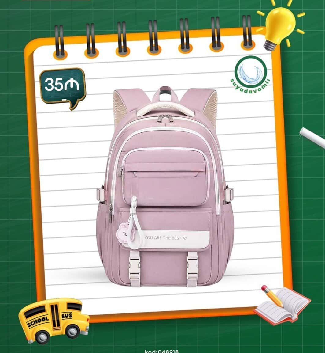 School backpack Purple color - Tenderyard