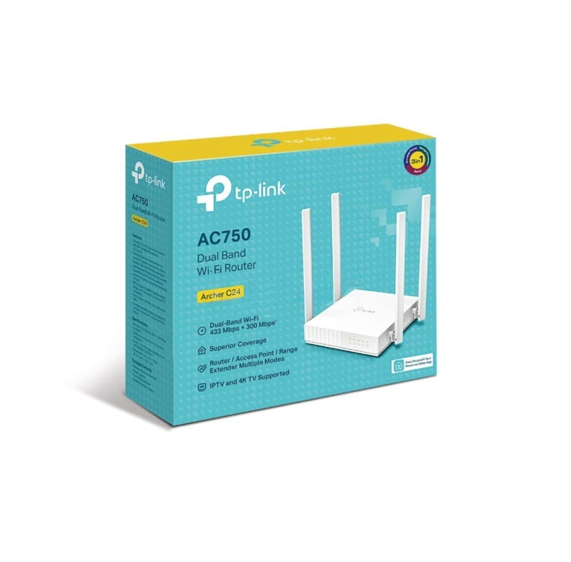 Router TP-Link Archer C24 AC750 Dual-Band WiFi - Tenderyard