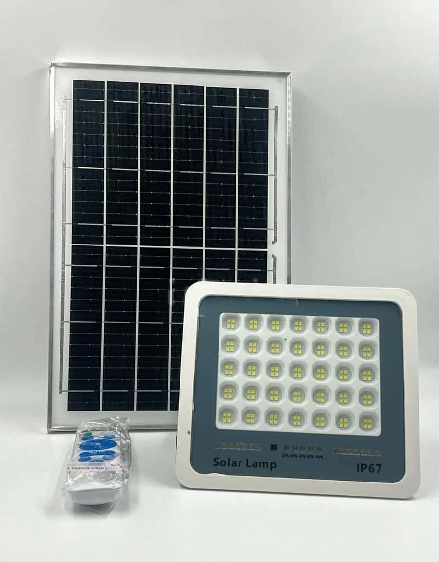 Solar Lamp S-100W solar-powered LED floodlight - Tenderyard