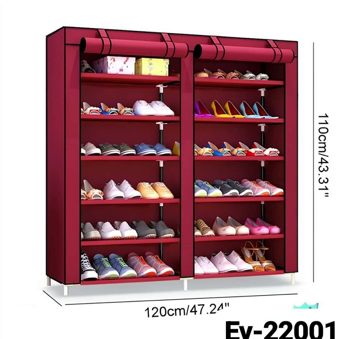 Shoe rack 12-tier - Tenderyard