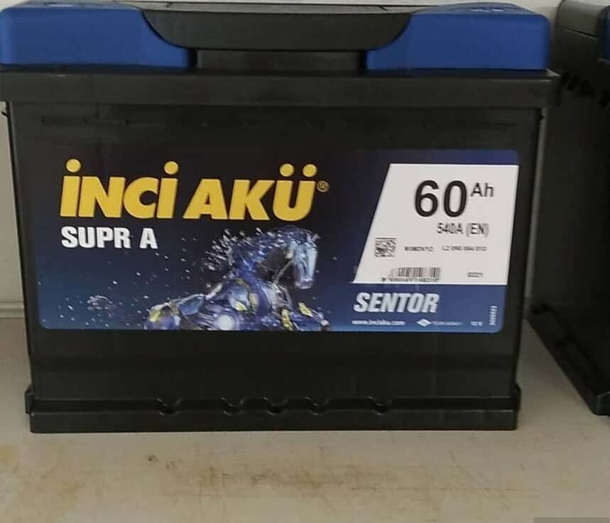 Akkumulyator İnci Akü 60 Ah - Tenderyard