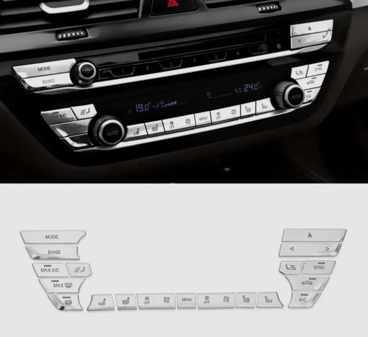 Air conditioning control buttons for BMW G30 G31 G11 G12 - Tenderyard