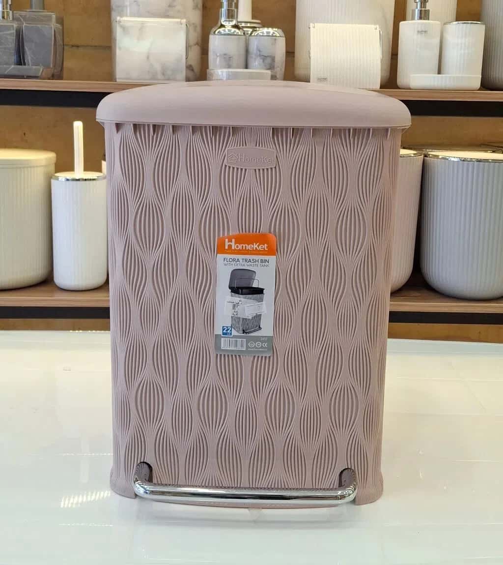 HomeKet 22L Pedal Trash Can - Tenderyard