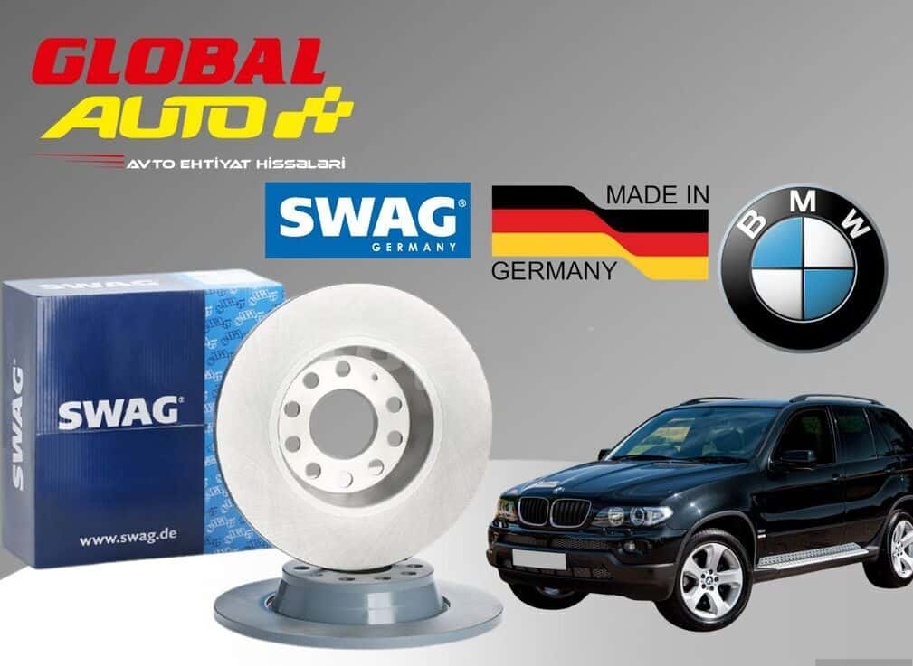 Brake disc BMW X5 E53 (SWAG) - Tenderyard