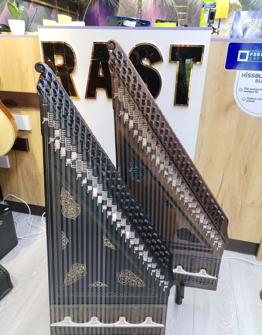 Qanun musical instrument, new black model - Tenderyard