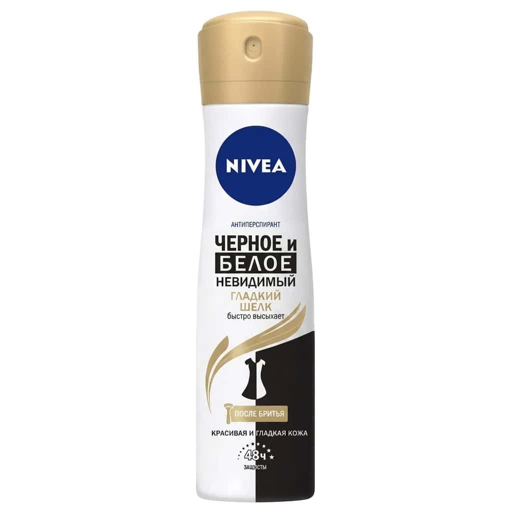 Спрей Nivea Black & White Invisible Silky Smooth 150 мл - Tenderyard