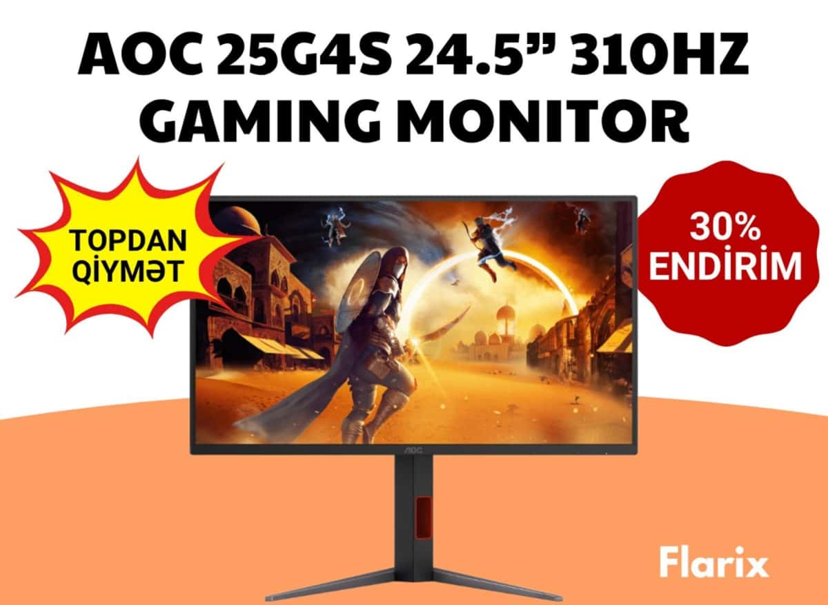 Monitor AOC 25G4S 24.5" 310Hz Gaming - Tenderyard