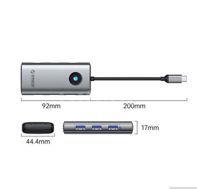 USB-C Hub Orico PW11-6P 6-in-1 - Tenderyard